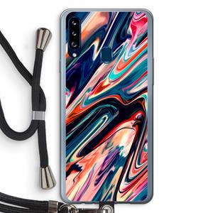 CaseCompany Quantum Being: Samsung Galaxy A20s Transparant Hoesje met koord