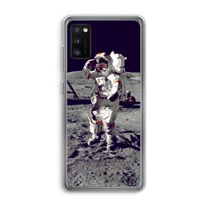 CaseCompany Spaceman: Samsung Galaxy A41 Transparant Hoesje
