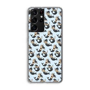 CaseCompany Zeemeermin: Samsung Galaxy S21 Ultra Transparant Hoesje