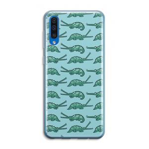 CaseCompany Kroko: Samsung Galaxy A50 Transparant Hoesje