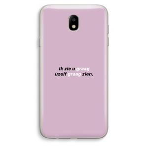CaseCompany uzelf graag zien: Samsung Galaxy J7 (2017) Transparant Hoesje