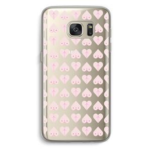 CaseCompany Ass 'n Titties: Samsung Galaxy S7 Transparant Hoesje