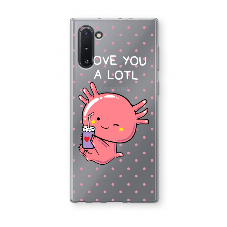CaseCompany Love You A Lotl: Samsung Galaxy Note 10 Transparant Hoesje