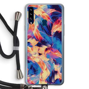 CaseCompany Tuesday Night: Samsung Galaxy A20s Transparant Hoesje met koord