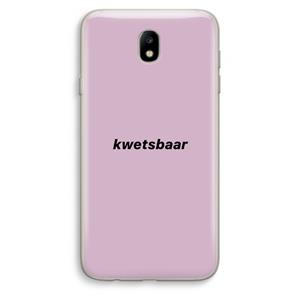 CaseCompany kwetsbaar: Samsung Galaxy J7 (2017) Transparant Hoesje