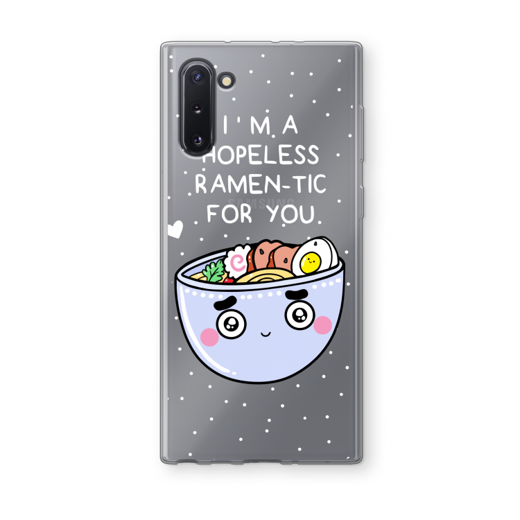 CaseCompany I'm A Hopeless Ramen-Tic For You: Samsung Galaxy Note 10 Transparant Hoesje