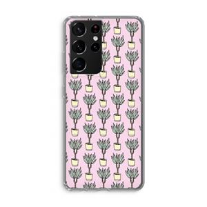 CaseCompany Boompje: Samsung Galaxy S21 Ultra Transparant Hoesje