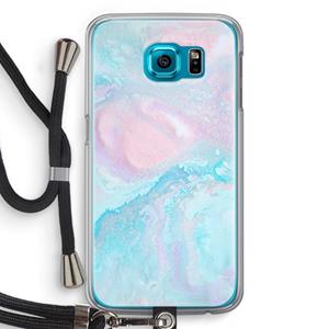 CaseCompany Fantasie pastel: Samsung Galaxy S6 Transparant Hoesje met koord