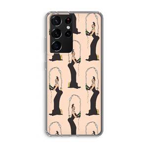 CaseCompany Pop Some Kim: Samsung Galaxy S21 Ultra Transparant Hoesje