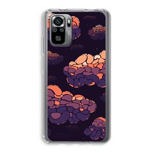 CaseCompany Patroon Wolken: Xiaomi Redmi Note 10S Transparant Hoesje