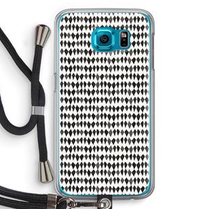 CaseCompany Crazy shapes: Samsung Galaxy S6 Transparant Hoesje met koord