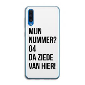 CaseCompany Da ziede van hier: Samsung Galaxy A50 Transparant Hoesje