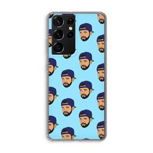 CaseCompany Drake Away: Samsung Galaxy S21 Ultra Transparant Hoesje