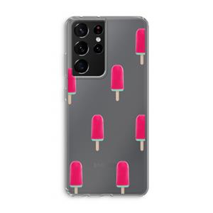 CaseCompany Waterijsje: Samsung Galaxy S21 Ultra Transparant Hoesje