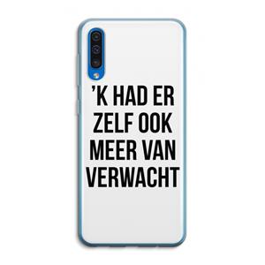 CaseCompany Meer verwacht: Samsung Galaxy A50 Transparant Hoesje