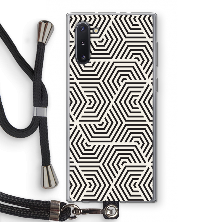 CaseCompany Magic pattern: Samsung Galaxy Note 10 Transparant Hoesje met koord
