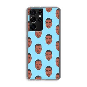 CaseCompany Kanye Call Me℃: Samsung Galaxy S21 Ultra Transparant Hoesje