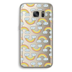 CaseCompany Regenboog: Samsung Galaxy S7 Transparant Hoesje