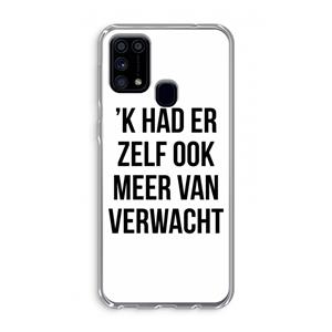 CaseCompany Meer verwacht: Samsung Galaxy M31 Transparant Hoesje