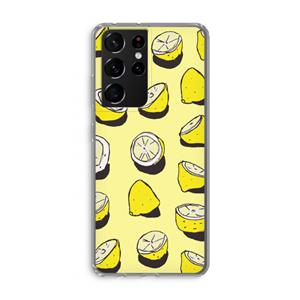 CaseCompany When Life Gives You Lemons...: Samsung Galaxy S21 Ultra Transparant Hoesje