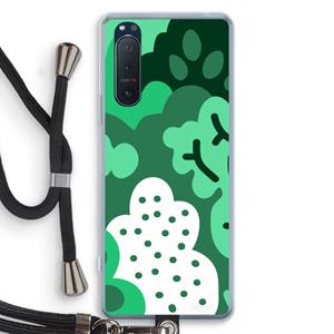 CaseCompany Bushes: Sony Xperia 5 II Transparant Hoesje met koord