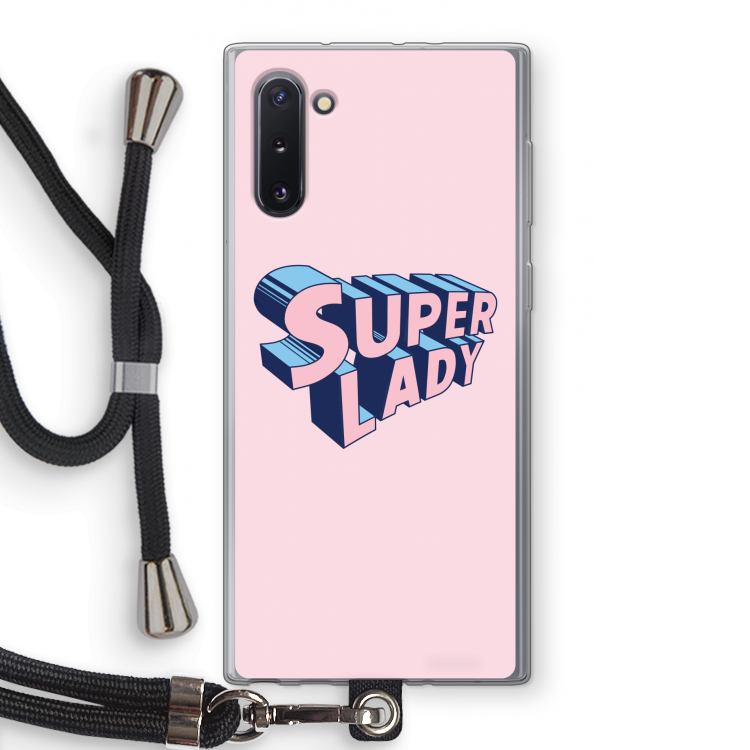 CaseCompany Superlady: Samsung Galaxy Note 10 Transparant Hoesje met koord
