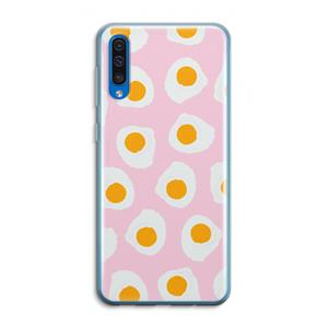 CaseCompany Dancing eggs: Samsung Galaxy A50 Transparant Hoesje