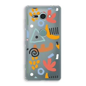 CaseCompany Abstract: Sony Xperia XZ2 Compact Transparant Hoesje