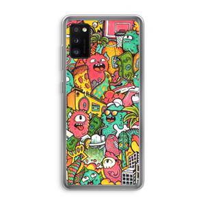 CaseCompany Vexx City: Samsung Galaxy A41 Transparant Hoesje