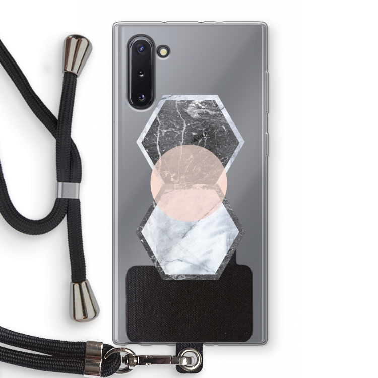 CaseCompany Creatieve toets: Samsung Galaxy Note 10 Transparant Hoesje met koord