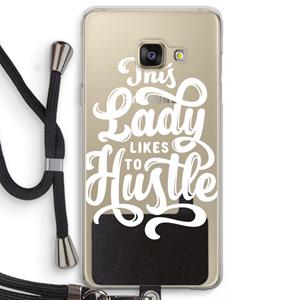 CaseCompany Hustle Lady: Samsung Galaxy A3 (2016) Transparant Hoesje met koord