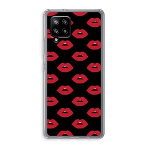 CaseCompany Lips: Samsung Galaxy A42 5G Transparant Hoesje