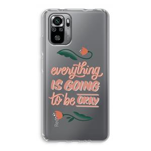 CaseCompany Optimistic flower girl: Xiaomi Redmi Note 10S Transparant Hoesje