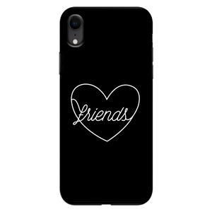 CaseCompany Friends heart black: iPhone XR Tough Case