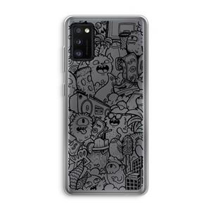 CaseCompany Vexx Black City : Samsung Galaxy A41 Transparant Hoesje