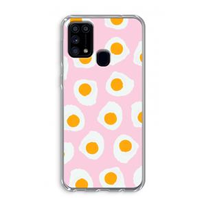 CaseCompany Dancing eggs: Samsung Galaxy M31 Transparant Hoesje