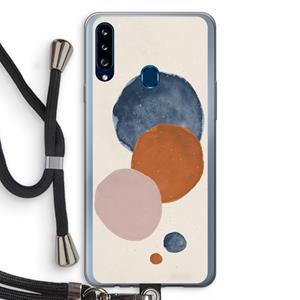 CaseCompany Geo #4: Samsung Galaxy A20s Transparant Hoesje met koord