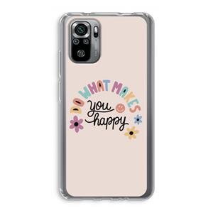 CaseCompany Happy days: Xiaomi Redmi Note 10S Transparant Hoesje