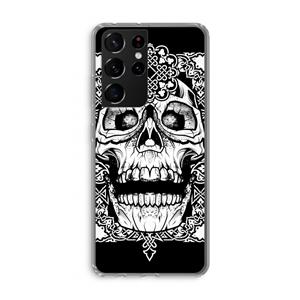 CaseCompany Seek & Destroy: Samsung Galaxy S21 Ultra Transparant Hoesje