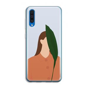 CaseCompany Leaf: Samsung Galaxy A50 Transparant Hoesje