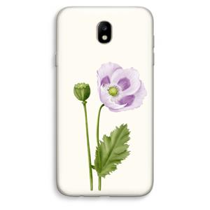 CaseCompany Purple poppy: Samsung Galaxy J7 (2017) Transparant Hoesje