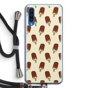 CaseCompany Yummy: Samsung Galaxy A50 Transparant Hoesje met koord