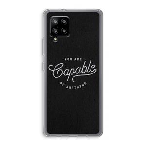 CaseCompany Capable: Samsung Galaxy A42 5G Transparant Hoesje