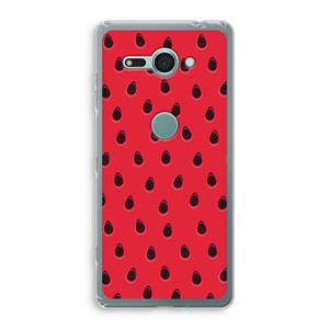 CaseCompany Watermelon: Sony Xperia XZ2 Compact Transparant Hoesje