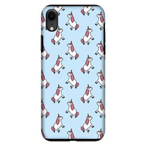 CaseCompany Eenhoorns overal: iPhone XR Tough Case