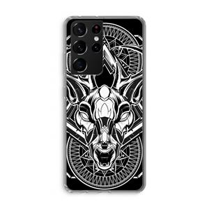 CaseCompany Oh Deer: Samsung Galaxy S21 Ultra Transparant Hoesje