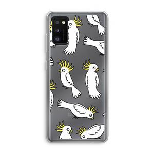 CaseCompany Papegaai: Samsung Galaxy A41 Transparant Hoesje