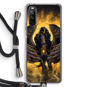 CaseCompany Pegasus: Sony Sony Xperia 10 III Transparant Hoesje met koord