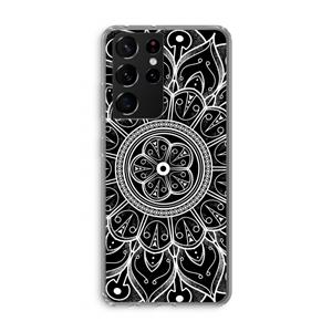 CaseCompany Roses Are Red: Samsung Galaxy S21 Ultra Transparant Hoesje