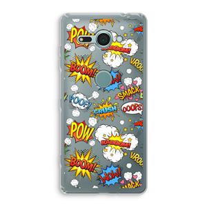 CaseCompany Pow Smack: Sony Xperia XZ2 Compact Transparant Hoesje